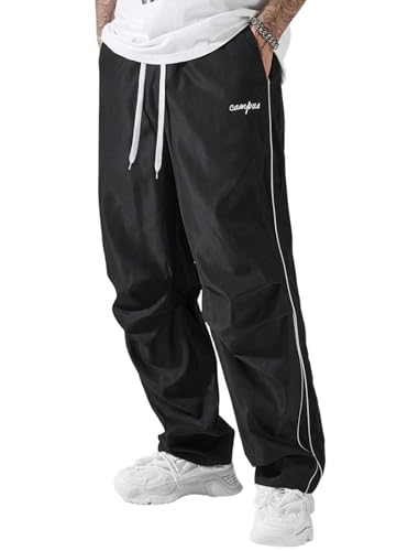 ZAFUL Men's Parachute Sweatpants Y2k Baggy Track Pants
