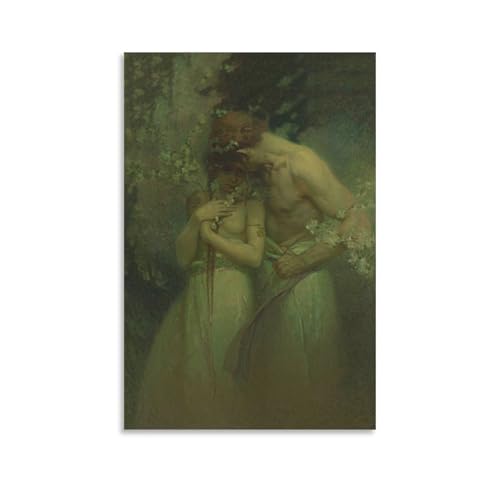 Impression Alphonse Mucha Nuit Printanière pour une ambiance poétique 40x60