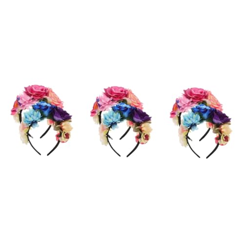 Foulard floral bleu lot de 6 pièces pour cosplay et fête Healeved