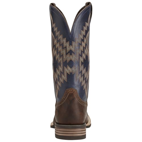 Ariat Mens Tycoon Embroidered Square Toe Casual Boots Mid Calf - Blue, Brown3