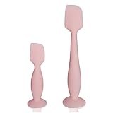 LOTBILL Diaper Cream Spatula, 2 Pack Butt Spatula Baby, Silicone Diaper Cream Applicator, Full-Size and Mini Butt Paste Spatula for Babies, Newborn Baby Necessities (Pink)