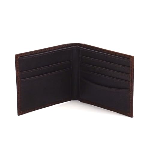 ARIAT Men's Large Logo Bull Hide Leather Bifold Wallet4