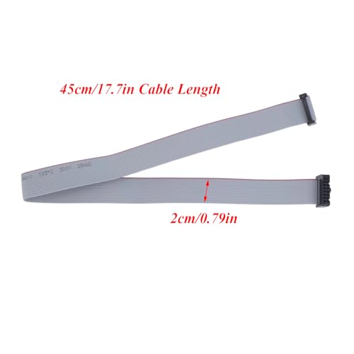 Conector IDC de 16 pines con cable plano 45 cm 6 piezas miniatura 2