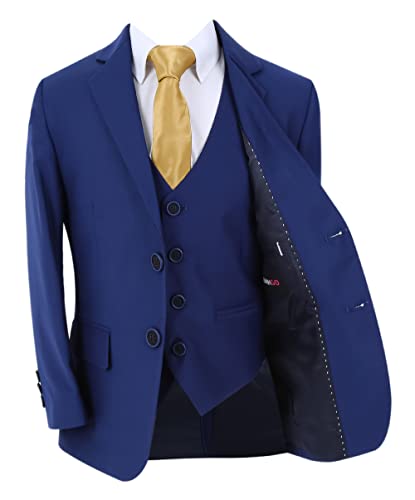 Costume bleu pour garçon idéal pour les mariages et grandes cérémonies