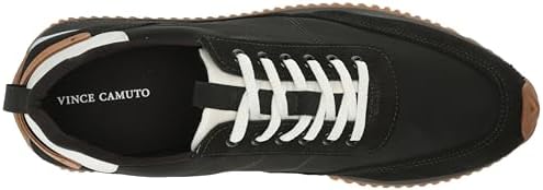Vince Camuto Men's Maarten Casual Sneaker, Black/Black, 8 | Image 4