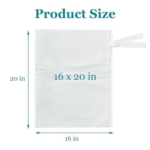 Yzurbu 100pcs 16''x20'' Cold Brew Coffee Filter Bags, No Mess Disposable Filter Bag with Straps for Coffee Shop 5-Gallon Systems