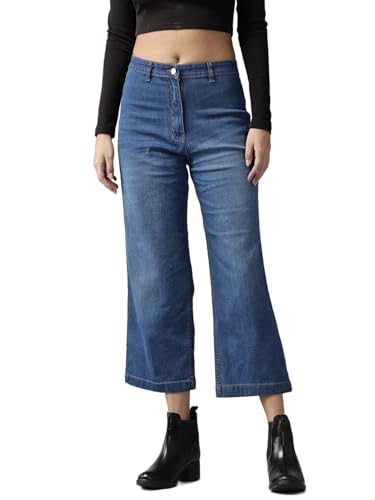 Image of GUTI Womens High Rise Crop Length Jeans()