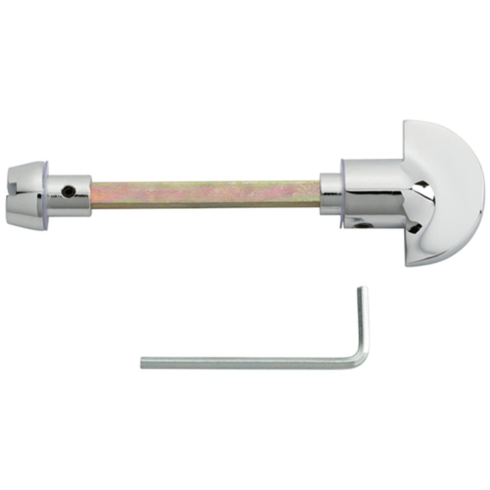 Loops Spare Slim Thumbturn Lock and Release Handle - 80mm Spindle - Polished Chrome | Locking Thumb Turn and Release Handle - Screwless Rose - for Use with Lever on Rose Door Handles