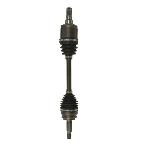 Image of Detroit Axle - Front Left Steering Knuckle and Wheel Hub Bearing CV Axle Shaft Assembly Replacement for Rear Drum 2007-2011 Dodge Caliber - 2pc Set
