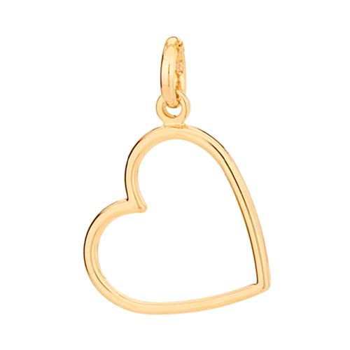 Rommanel 18K Gold Plated Pendant | Heart-Shaped, Gold Pendant | Beautiful, Stylish, and Femenine Jewelry