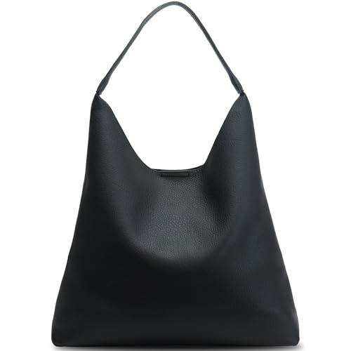Image of Hobo Bags for Women Soft PU Leather Shoulder Handbag high-capacity Slouchy Tote Purses