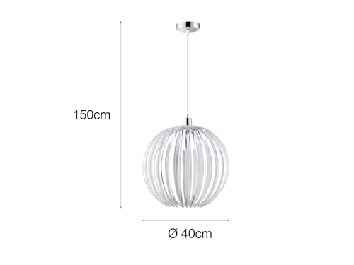 Lustre tombant chrome E27 suspension plafonnier acrylique transparent - 4