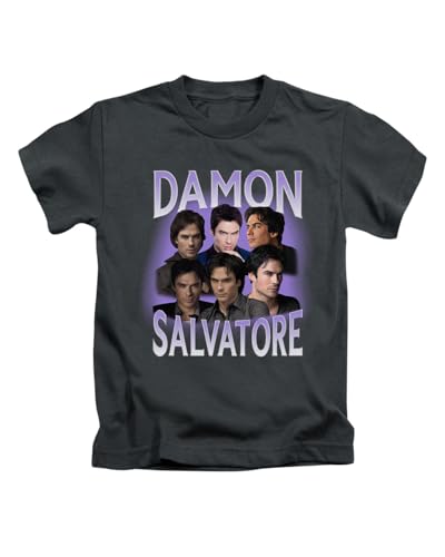 New Spirit Original Damon Salvatore Vampire Tee, Maglietta divertente unisex, Nero , S