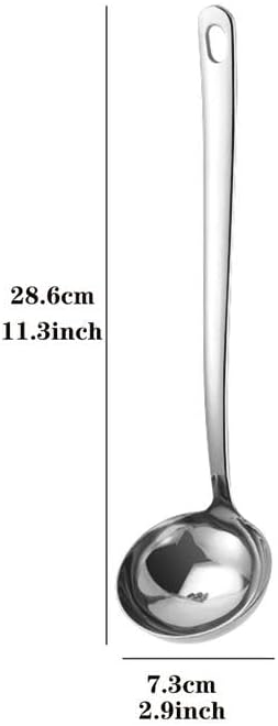 Vista 22 de Paquete de 2 cucharones de sopa dorados 304 de acero inoxidable para servir salsa de cocina Oro