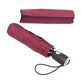 BOLERO OMBRELLI - Ombrello da Pioggia Mini Pieghevole Antivento di alta qualità - Apertura e chiusura automatica OPEN-CLOSE - Tessuto Pongee 190T - Portatile e Tascabile