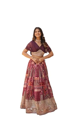 Frusha New Indian desaign Ready to Wear Bollywood Bridal-Wedding Style Lehenga Choli for Indian Women's With Stichhed Blouse