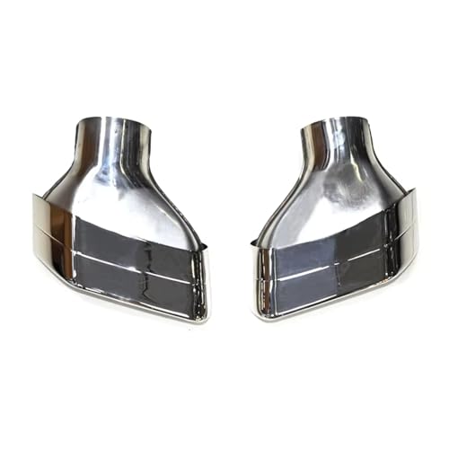 Terminales de escape cuadrados en plata para BMW Serie 5 G30 G31 2019-2023