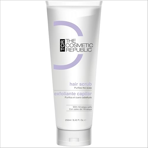 THE COSMETIC REPUBLIC - Exfoliante Capilar para Pelo Graso sin Sulfatos - Scalp Scrub - Exfoliante para Cuero Cabelludo Graso con Mentol y Sal del Himalaya - Peeling Capilar - 250 ml