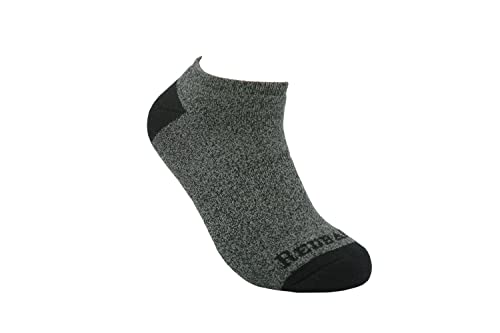 Redback Boots Everyday Bamboo No Show Sock, Heather Grey, One Size, (BAMLS)