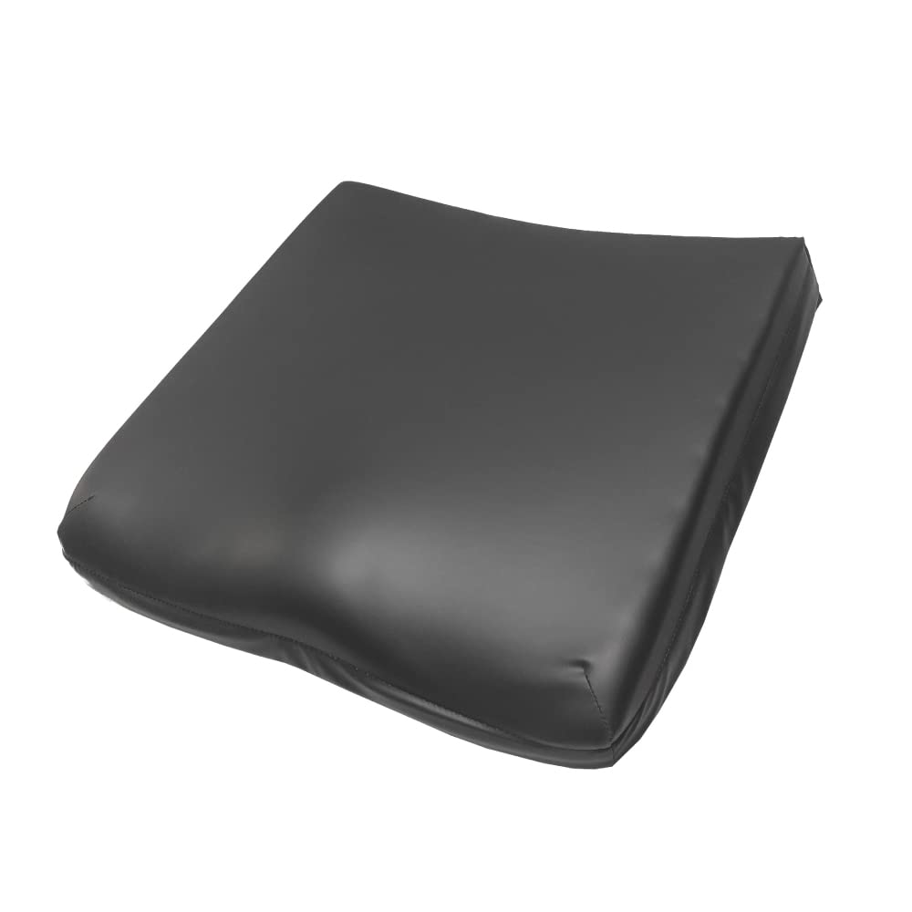 Mobiclinic, Cuscino antidecubito, In memory foam ad alta densità, Rivestimento impermeabile, Per sedia a rotelle, Poltrona, Viscoelastico, 60 kg/m3, Nero