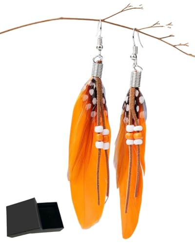 JUKOTA 1par Pendientes De Pluma Vintage Para Mujer Pendientes Colgantes Étnicos Joyería Bohemia Y Cowgirl Pendientes Ligeros Y Elegantes Para Ocasiones Especiales