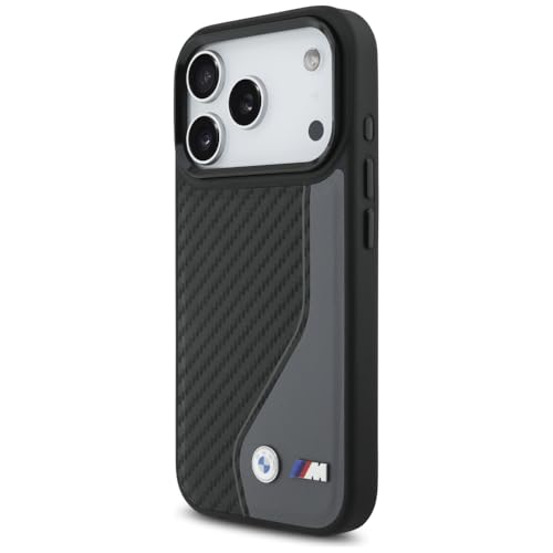 Coque BMW M iPhone 17 Pro MagSafe anthracite carbone antichoc - 2
