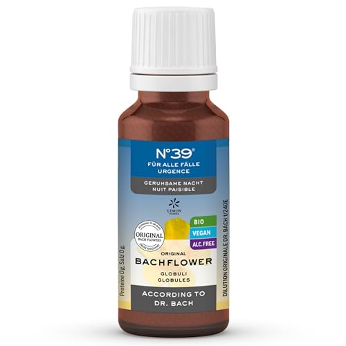Original Bachblüten Globuli Nr. 39 Geruhsame Nacht von Lemon Pharma, Bio und Vegan