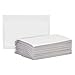 100 Pack Clear Self-Adhesive Pocket Label Holders for Index Cards 3x5, Bulk Top Load Plastic Sleeves for Storage - Clear Pocket Sleeves