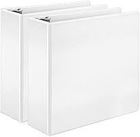 Amazon Basics D-Ring Binder - 3 Inch, 2-Pack