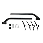 Black-Poly-Fender-Mounting-Kit-with-Amber-Reflective-End-Cap-in-The-End