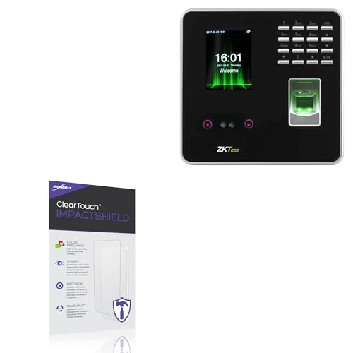 BoxWave Screen Protector Compatible With SHIFTLY ZK-MB20 Time Clock - ClearTouch ImpactShield (2-Pack), Impenetrable Screen Protector Flexible Film