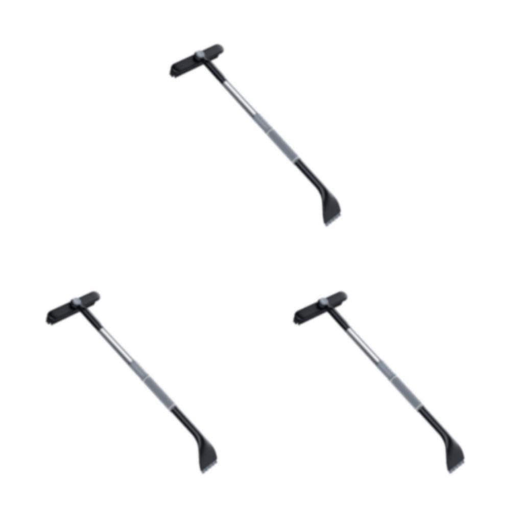 3 Set di Prestone Sghiacciatore per parabrezza Soluzione potente per le mattine gelide Raschietto per neve efficiente con spazzola allungabile Facile Grigio (