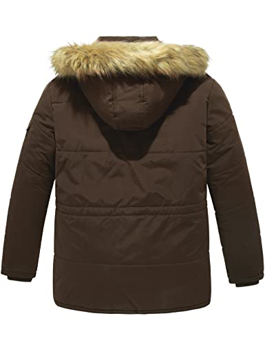 Image of Soularge Men's Big and Tall Winter Warm Heavy Hooded Parka Jacket | Water-resistant Outer Fabric, Multi Functional Storage Pockets, Detachable Hood, Plus Size Cutting for Men