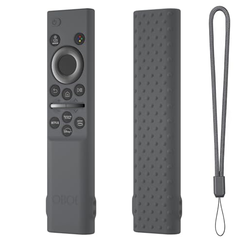 Image of OBOE Silicone Tv Remote Cover for Samsung Smart Tv Remote BN59-01311 Open Key Case, I-Dark Grey
