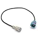 Radio Antennenadapter KFZ ISO Adapter Kabel Quadlock Most Stecker passend für VW RCD 200