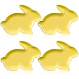 Jinei 4 Pcs Bunny Shaped Plates Ceramic Serving Candy Dishes Rabbit Dinner Tray Salad Dessert...