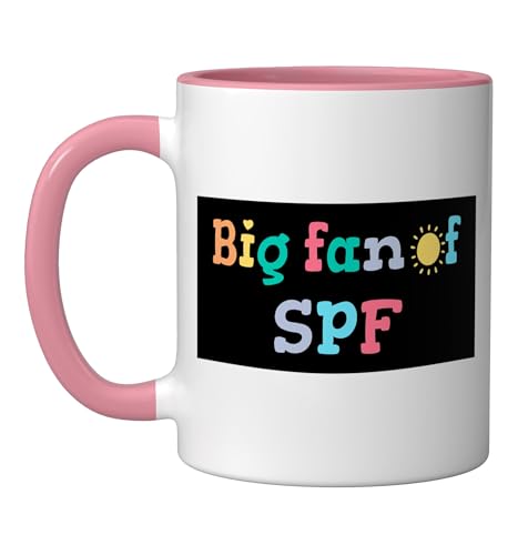 Taza cerámica con humor protector solar 11 onzas miniatura 1
