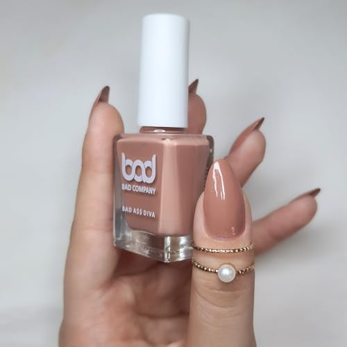 BAD COMPANY Nude Nail Polish 10ML, No Toxin Glossy Nail Lacquer, Long Lasting, Chip Resistant, Vegan, Quick Dry & Cruelty-Free Nail Paint (Trust... - Image 4