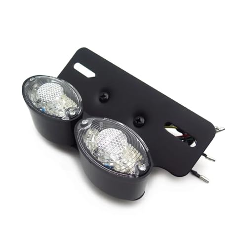 Feu stop moto œil de chat et support plaque personnalisé - 5