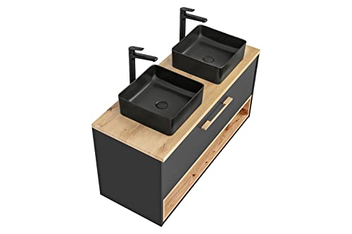 Mueble-de-Lavabo-Borneo-120-cm-Mueble-de-Lavabo-Colgante-Mueble-de-Lavabo-Doble-Mueble-de-bano-Color-RobleGris-Cosmos-con-encimera