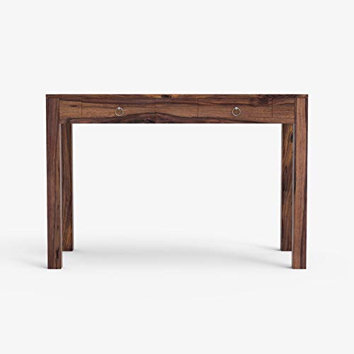 Image of Sheesham Wood Writing Computer & Study Table for Home and Office Furniture (Warm Chestnut) (Study Table 2)