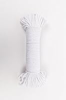 Algopix Similar Product 3 - 100' 5mm Cotton Rope - Bright White