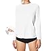 Women's Summer Beach Sun Shirts UPF 50+ Long Sleeve Hiking Tops Solid Lightweight UV Protection Outdoor Shirt White