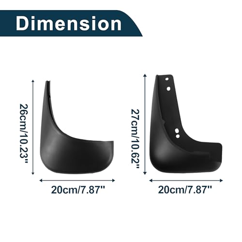 Image of Mud Flaps Splash Guards for Volkswagen Touran 2006-2015 W /Mount Accessories Mud Guards Front and Rear 1 Set