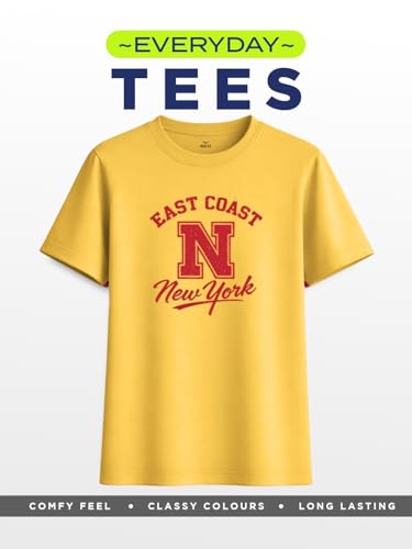 Image of NOBERO 100% Cotton T-Shirts for Women Stylish | Regular Fit | Graphic Printed T Shirts for Women 180 GSM Combed Cotton | Crew Neck Half Sleeve