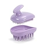Kopfhaut Massagebürste, 2-In-1 Silikon MassagebüRste Haare, Haar MassagebüRste Zur Entfernung Von Schuppen Und Zur Förderung Des Haarwachstums, Scalp Brush Für Alle Nassen Oder Trockenen Haartypen
