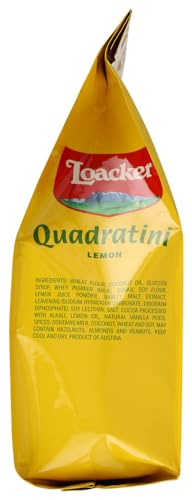 Loacker Quadratini Lemon Wafers 8.82 oz each (1 Item Per Order)