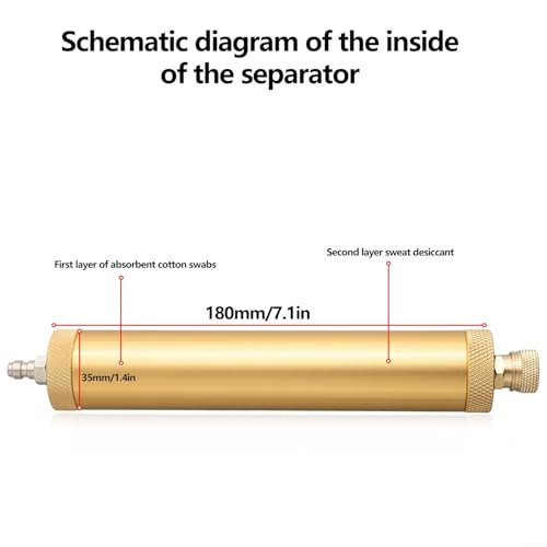 Filtro separador de agua de aceite con cuerpo de aluminio resistente 5