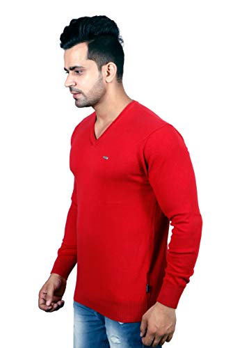 Image of GODFREY V Neck Full Sleeve Sweater for Man Winter Pullover