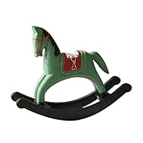 Vintage Schaukelpferd , Handgeschnitzte – Realistische Statue Dekorationsartikel Für, Familien Freunde Studenten Männer, Frauen Zuhause Innenbereich Büro Schreibtisch | Multipurpose Outdoor Indoor Uti